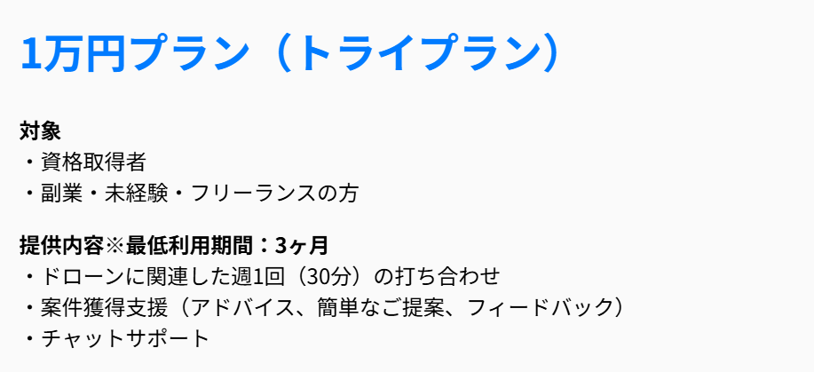 トライくんのサポートプラン一覧と内容をまとめた資料