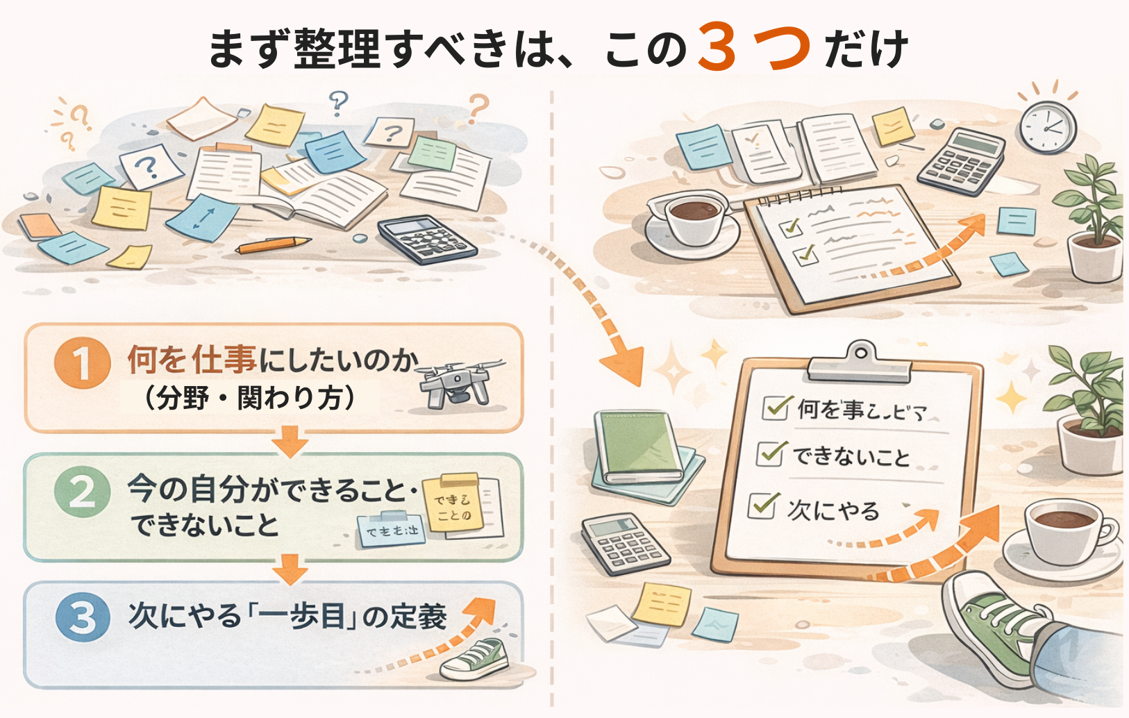 まず整理すべきは、この3つだけ