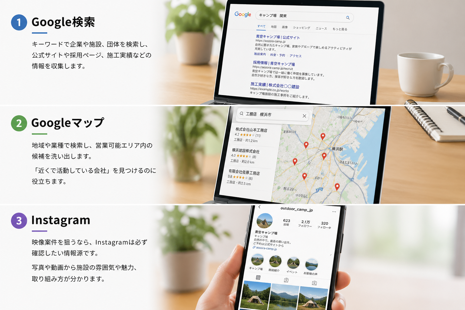 ドローン営業リスト作成に使える情報源