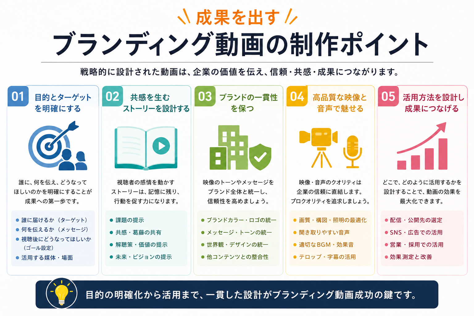 成果を出すブランディング動画の制作ポイント